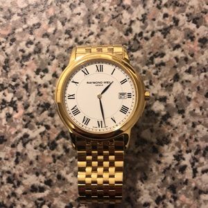 Gents Raymond Weil tradition watch yellow plated